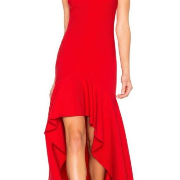 Red Likely High Low Cocktail Dress - Picture 2 of 5